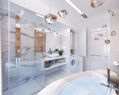 Изображения ванной комнаты с использованием натуральных материалов