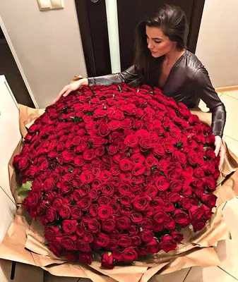 Изображение самого большого букета роз