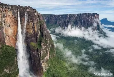 Водопад выше облаков: потрясающие фото самого высокого водопада в мире