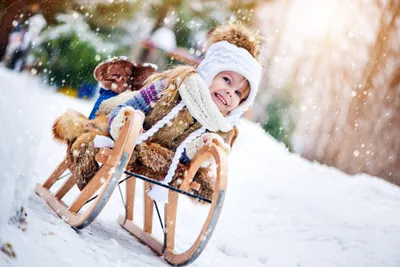 Зимние санки: Увлекательные фотографии в разных размерах