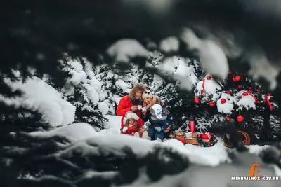 Семейные зимние фотографии: разные форматы для скачивания