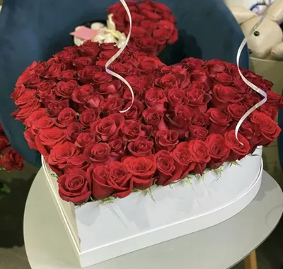 Роскошная картинка сердца из роз для скачивания