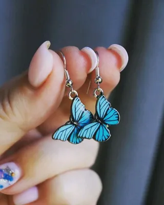 Модные Серьги бабочки - прекрасное изображение с возможностью скачать в PNG