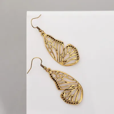 Оригинальные Серьги бабочки - восхитительная фотография сохраненная в JPG