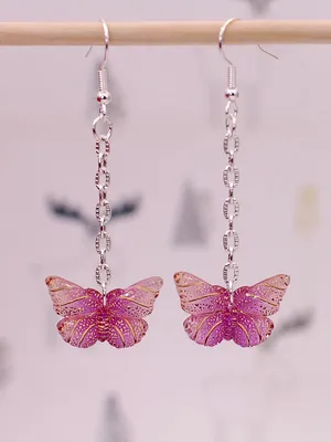 Уникальные Серьги бабочки - фантастическая картинка для скачивания в PNG