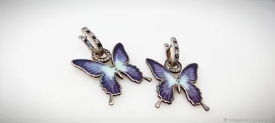 Сверкающие Серьги бабочки - красивая картинка доступная в PNG