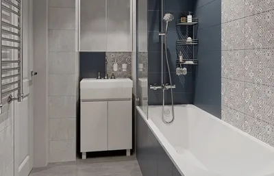 Новое изображение серого кафеля в ванной: современный дизайн ванной комнаты