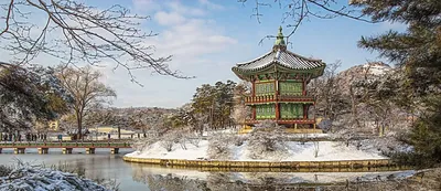 Зимний этюд Сеула: Великолепные фотографии