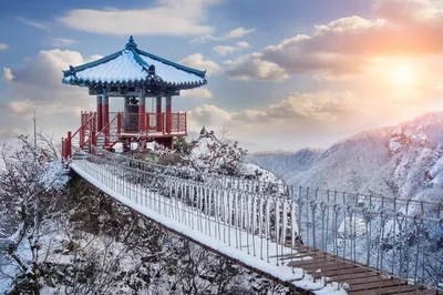 Зимняя атмосфера Сеула: Фотографии высокого разрешения
