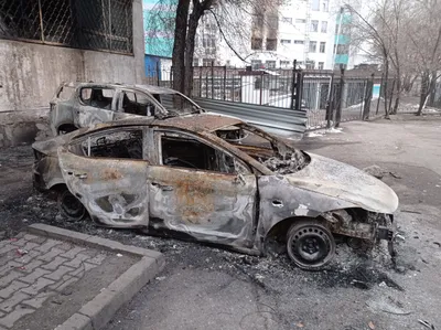 Изображение сгоревших автомобилей - лучшие цены в городе