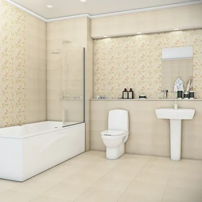 Вдохновение для ванной комнаты: Шахтинская плитка