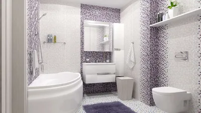 Примеры применения Шахтинской плитки в ванной комнате