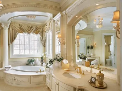 Шикарная ванная комната фотографии