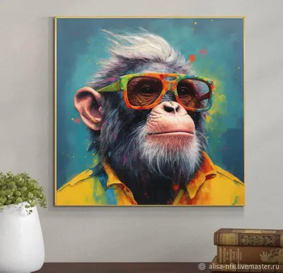 Фотография обезьяны: Портрет смеха