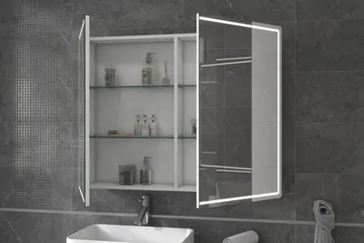 Шкафчики для ванной комнаты с различными дизайнами