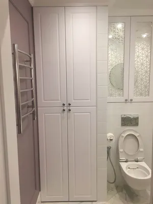 Шкафчики для ванной комнаты: фото современных решений