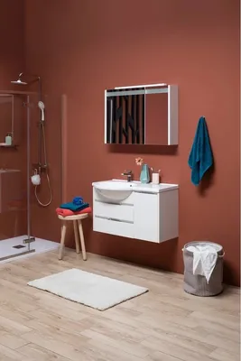 Шкафчики для ванной комнаты: фото идеального пространства