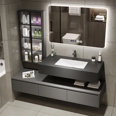 9) Фото шкафчики для ванной комнаты: разнообразие дизайнов