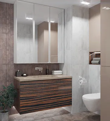 Удобные и стильные шкафы для ванной: фотообзор