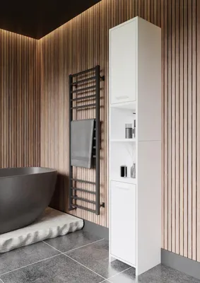 Практичные и элегантные: шкафы для ванной комнаты (фото)