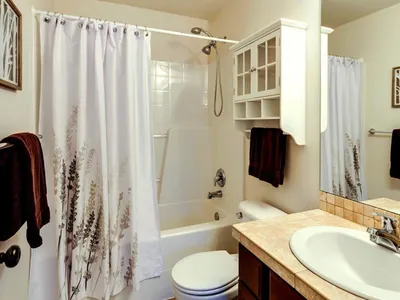 Фото шторки для ванной комнаты в формате PNG