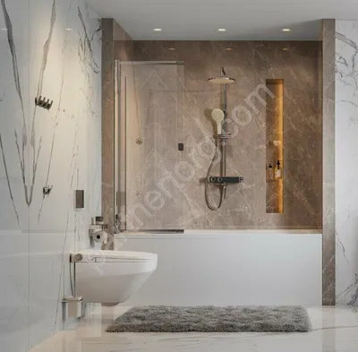Фотография шторки для ванной комнаты в Full HD качестве