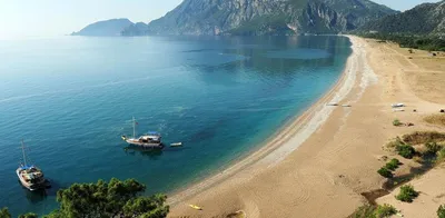 Фото пляжа в Сиде Турции: выберите размер изображения