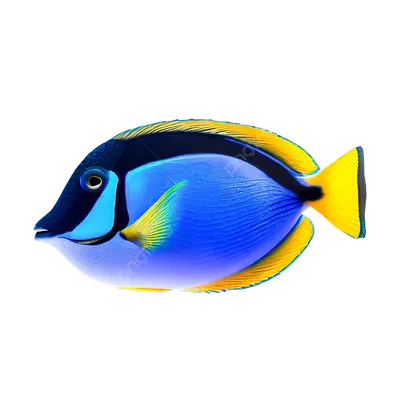 Синяя рыба: красочное изображение для сохранения
