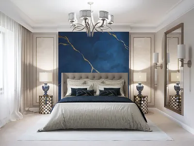 Синяя спальня: Эстетика и комфорт в каждом изображении