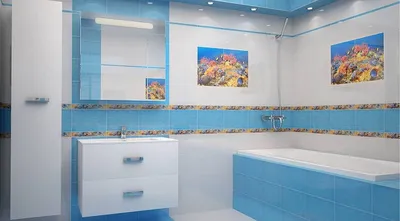 Фото синего кафеля в ванной комнате: лучшие варианты