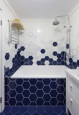 Синий кафель в ванной: современный и стильный выбор для вашего дома