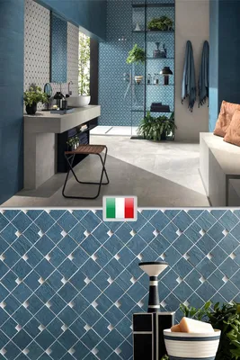 Ванная комната с синим кафелем: создайте уютное пространство для релаксации