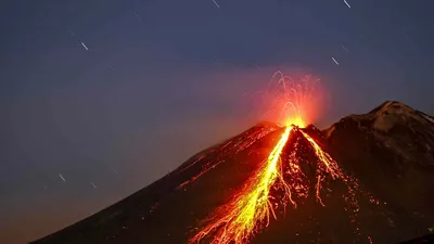 Величественный горячий вулкан: Фото Этны