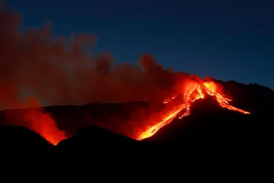 Фотографии вулкана Этна в webp формате