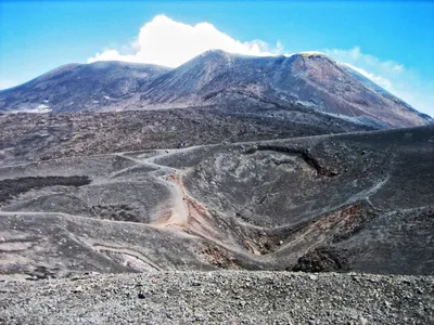Потрясающие рисунки вулкана Этна