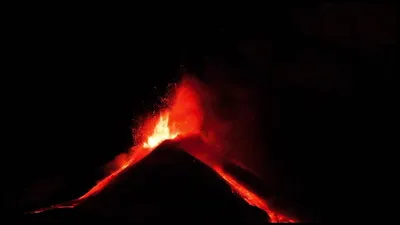 Вулкан Этна на фото для iPhone