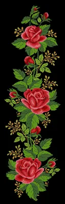 Фото для бисероплетения: роза в стиле бисера