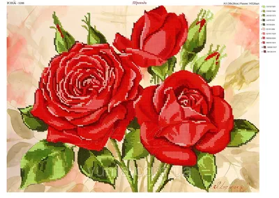 Розы из бисера: мастер-класс и шаблоны