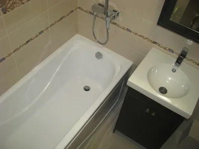 Фото скромного ремонта в ванной в новом формате