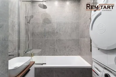 Современный дизайн скромной ванной комнаты