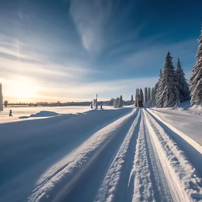 Белоснежная встреча: фотография медвежьего следа