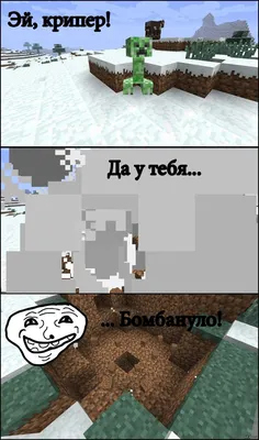 Веселые сцены в Minecraft: запечатлены на фото