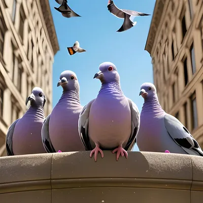 Смешные картинки голубей