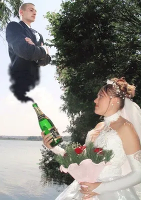 Смешные свадебные  фото