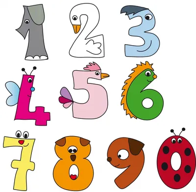 Фото смешных цифр в разных форматах и размерах (JPG, PNG, WebP)