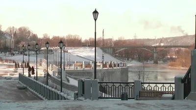 Заснеженные улицы и мосты: Изысканный Смоленск зимой