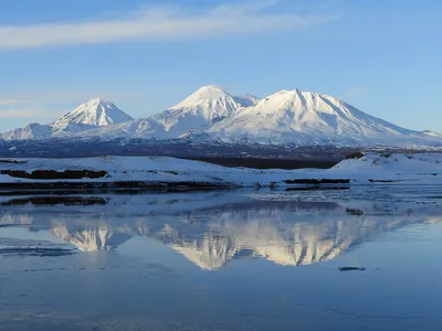 Фотоальбом заснеженных долин на Камчатке 2024