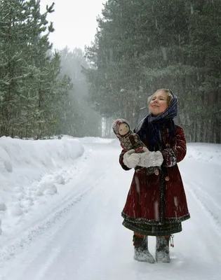 Зимние шарм и очарование: снег на ресницах