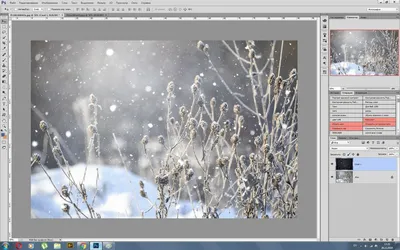 Снегопад в фотошопе: удивительные работы