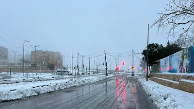 Снегопад в Израиле: увлекательные фото моменты